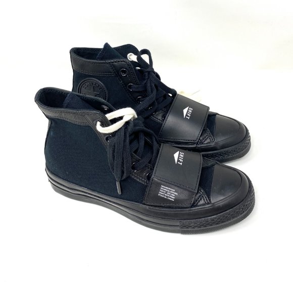 Converse Women's Size 165603C CTAS CHUCK 70 MOTO High Neighborhood Black Sneaker - Picture 2 of 10